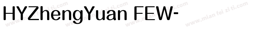 HYZhengYuan FEW字体转换